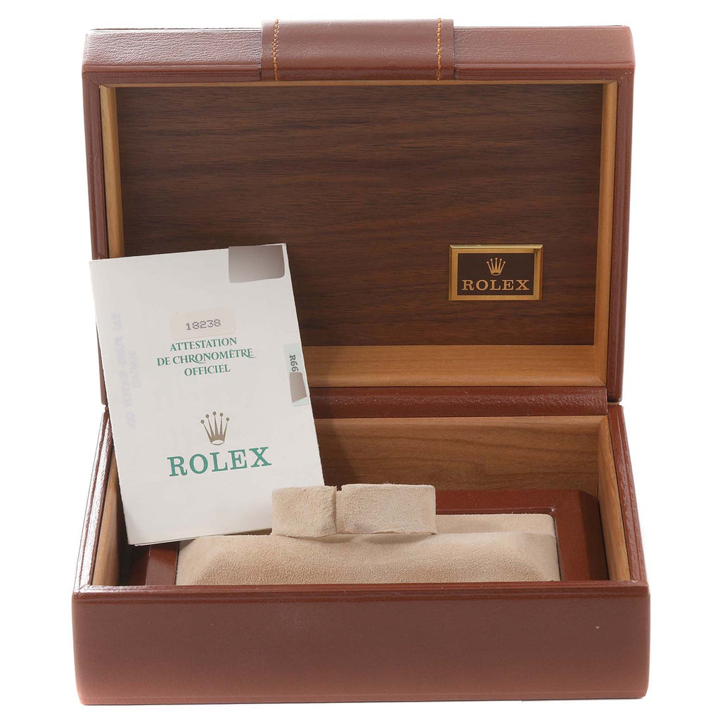 Rolex President Day-Date Yellow Gold Diamond Mens Watch 18238 Box Papers