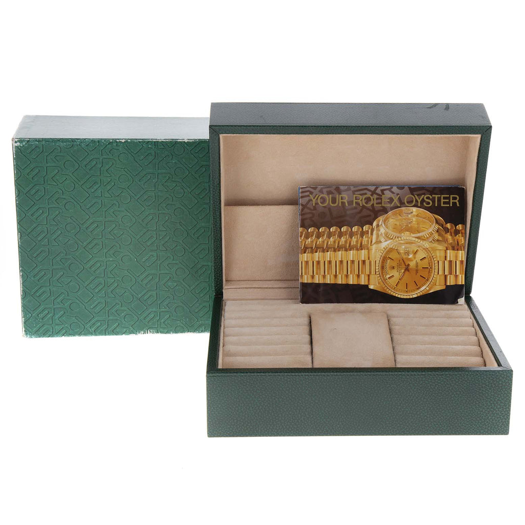 Rolex President Day-Date Yellow Gold Diamond Mens Watch 18308