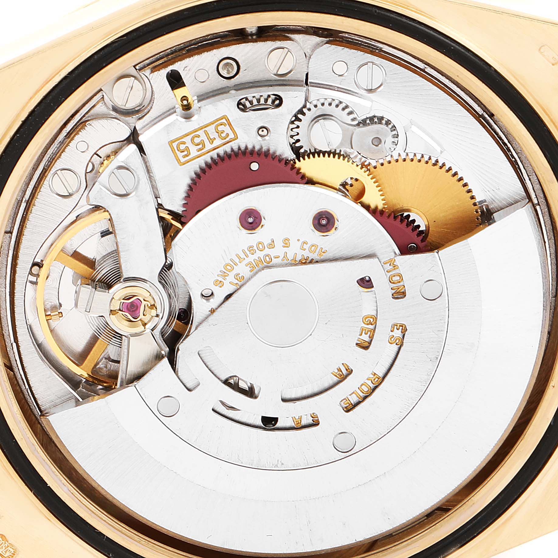 Rolex President Day-Date Yellow Gold Diamond Mens Watch 18308