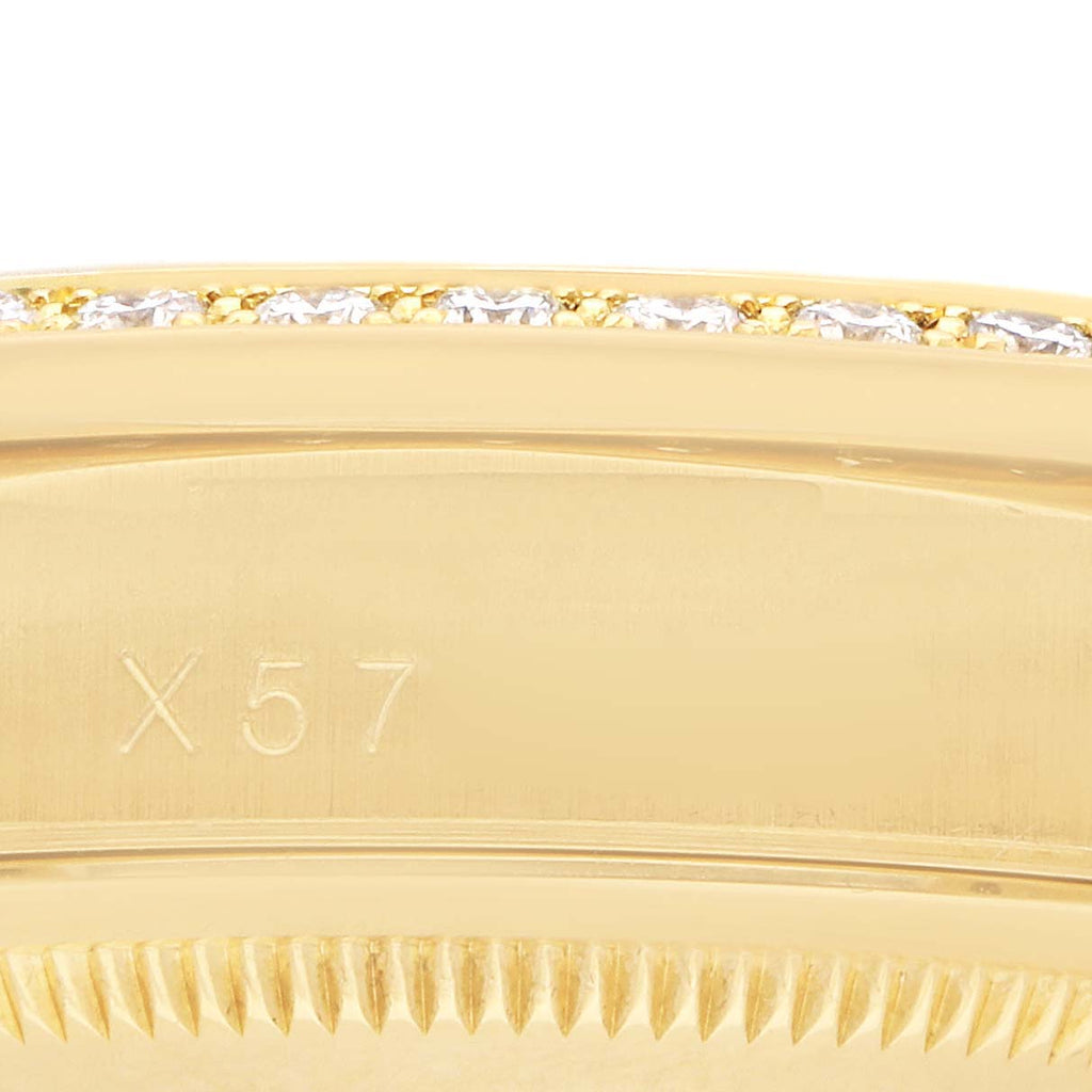 Rolex President Day-Date Yellow Gold Diamond Mens Watch 18388 + ADD ONE LINK (INSTALLED) - NO RETURN
