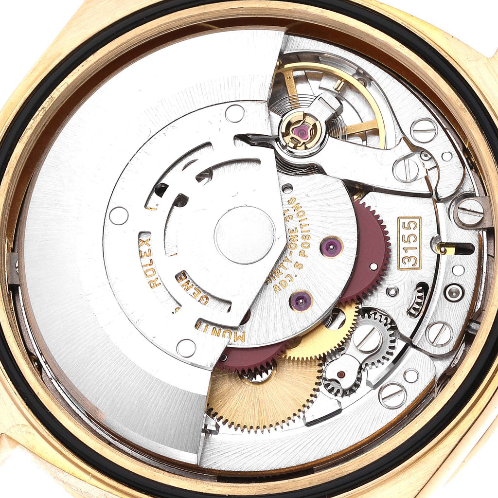 Rolex President Day-Date Yellow Gold Myriad Dial Diamond Lugs Mens Watch 18388