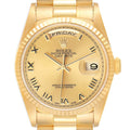 Rolex President Day-Date Yellow Gold Roman Dial Mens Watch 18238