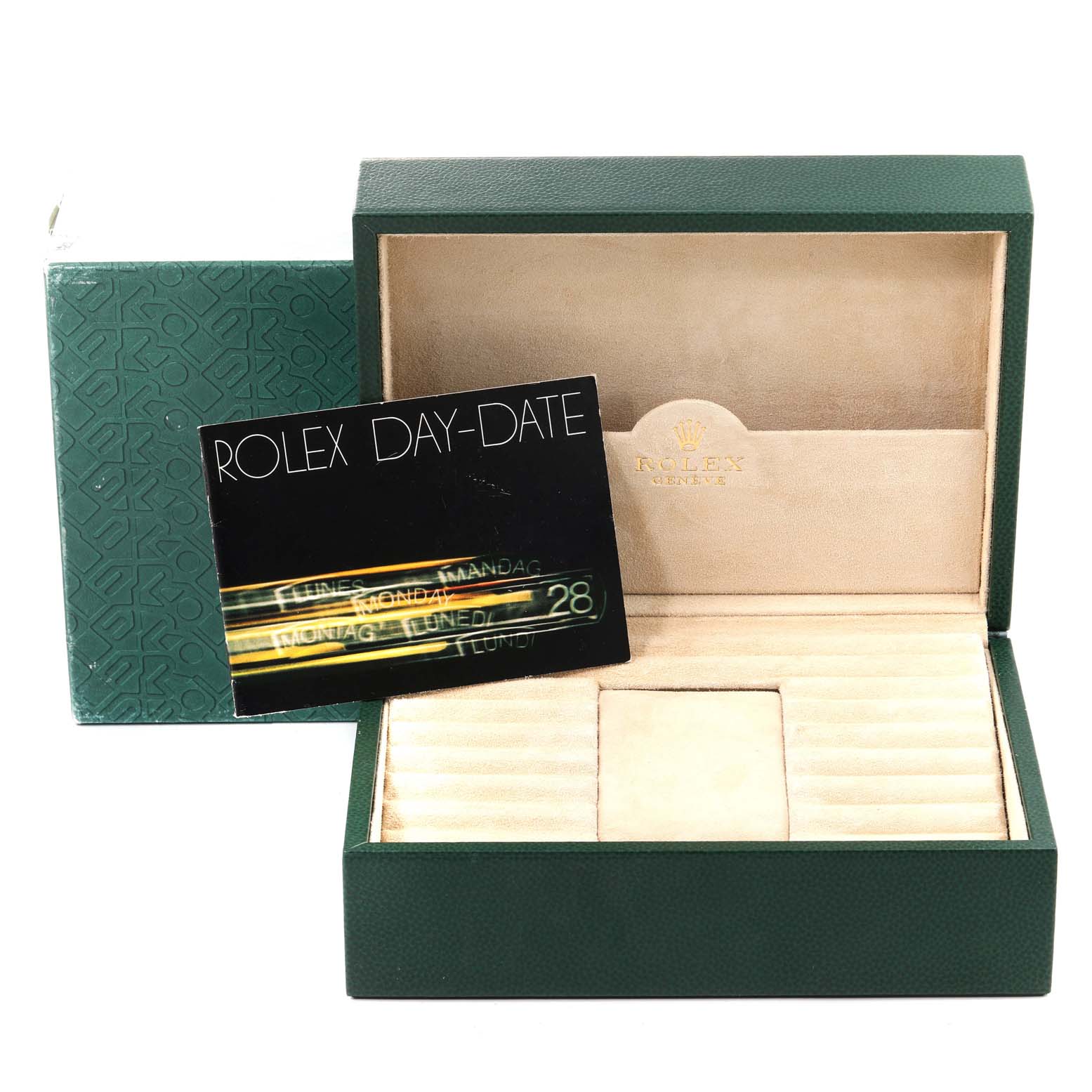 Rolex President Day-Date Yellow Gold Vignette Diamond Mens Watch 18238