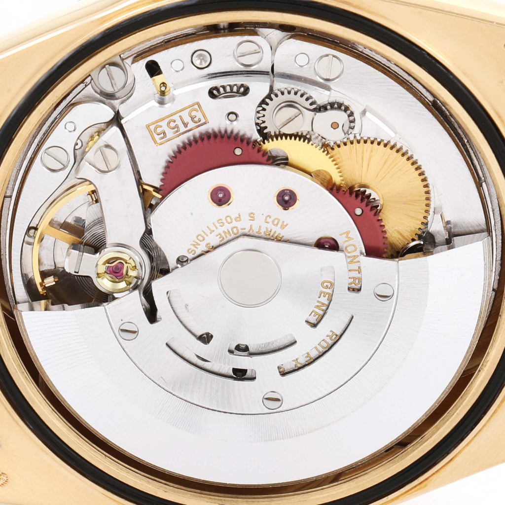 Rolex President Day-Date Yellow Gold Vignette Diamond Mens Watch 18238
