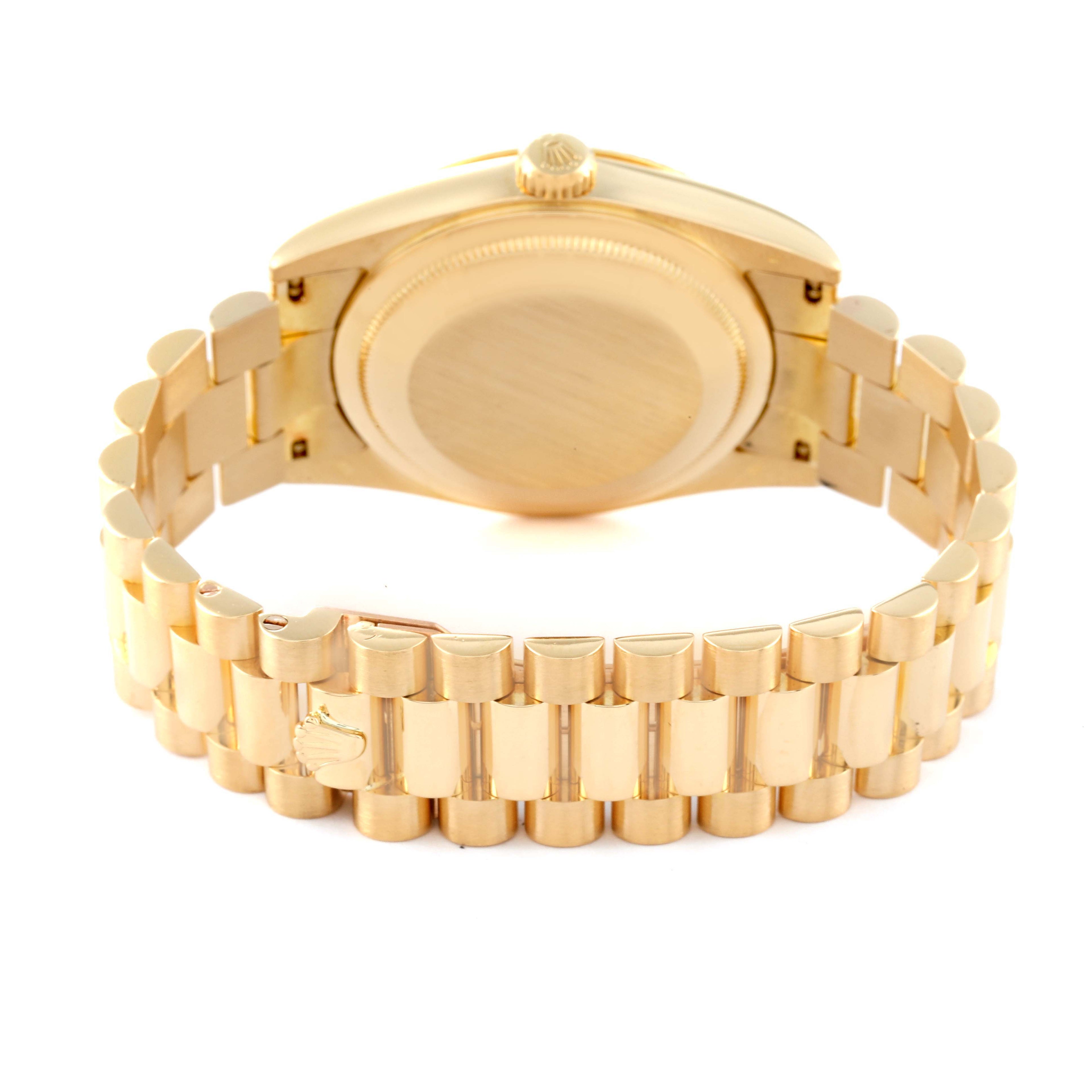 Rolex President Day-Date Yellow Gold White Dial Mens Watch 118238 Box Papers