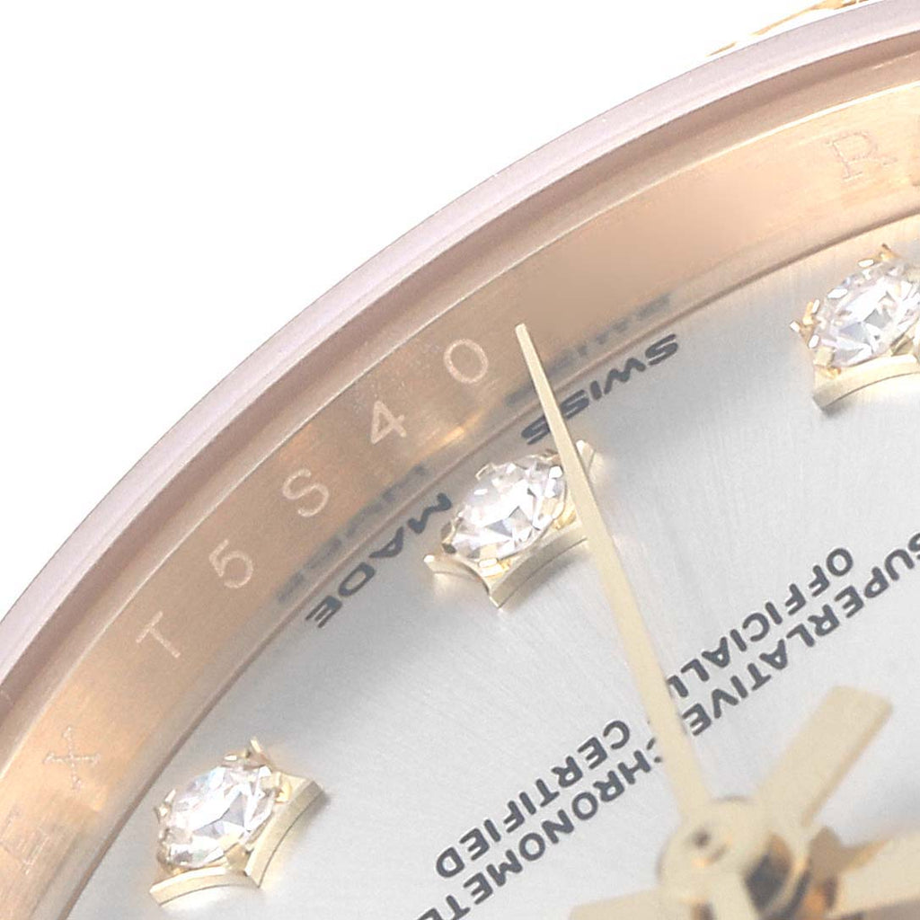 Rolex President Ladies 18k Yellow Gold Diamond Ladies Watch 279138 Box Card