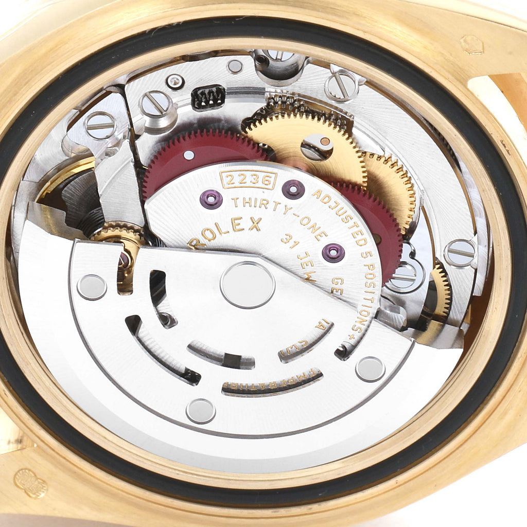 Rolex President Ladies 18k Yellow Gold Diamond Ladies Watch 279138 Box Card