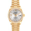 Rolex President Ladies 18k Yellow Gold Diamond Ladies Watch 279138 Box Card