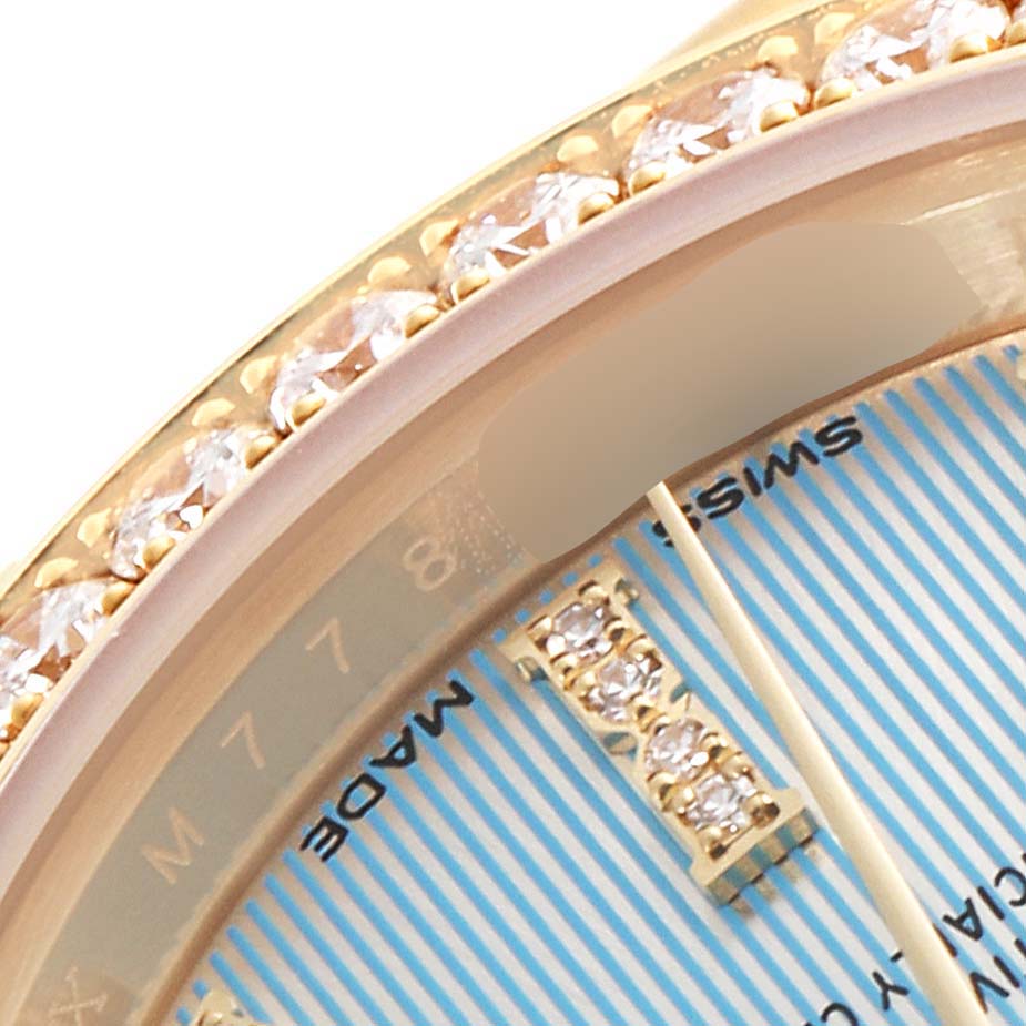 Rolex President Ladies 18k Yellow Gold Diamond Ladies Watch 279138 Unworn