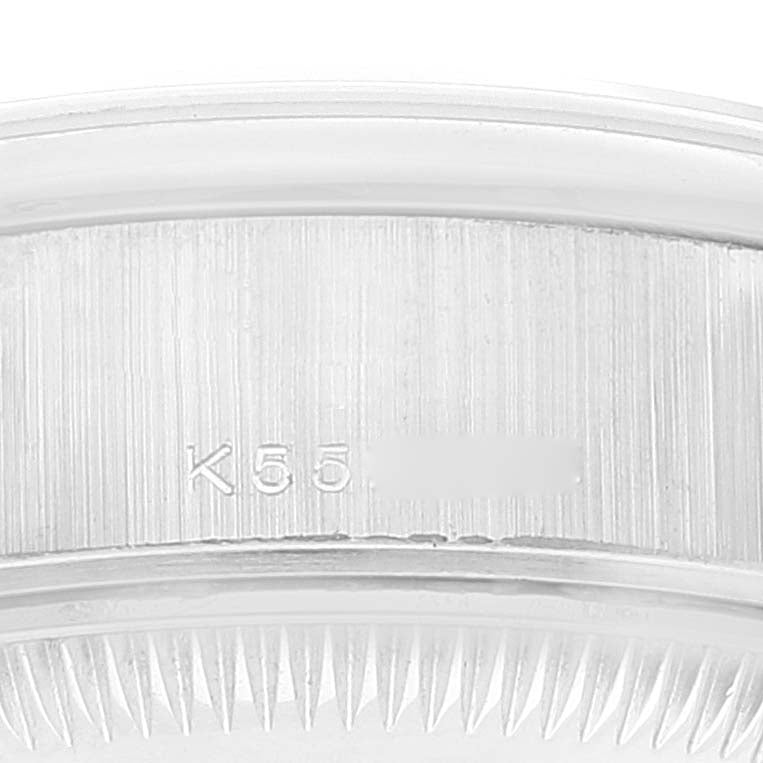 Rolex President Ladies Platinum Silver Diamond Dial Watch 79166