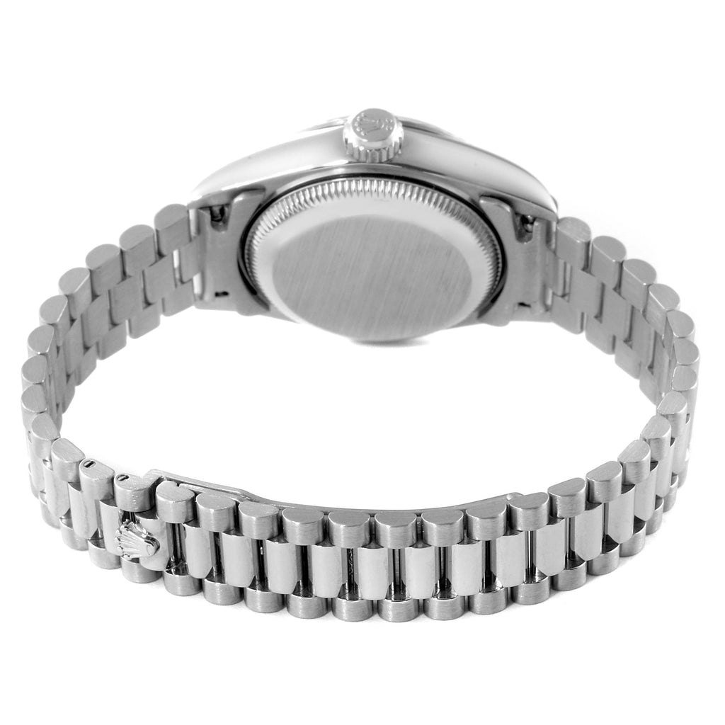 Rolex President Ladies White Gold Silver Dial Ladies Watch 79179
