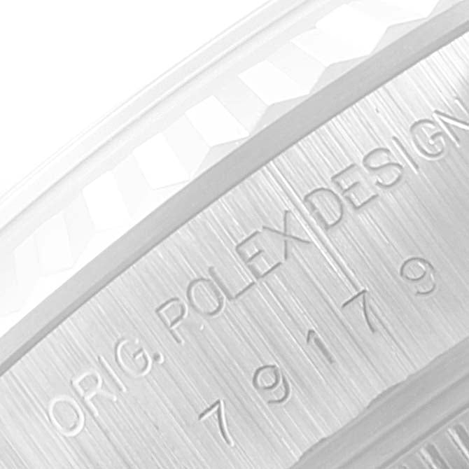 Rolex President Ladies White Gold Silver Diamond Dial Ladies Watch 79179