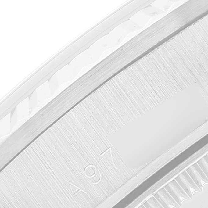 Rolex President Midsize White Gold Blue Diamond Dial Ladies Watch 78279