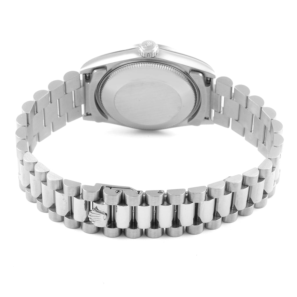 Rolex President Midsize White Gold Diamond Ladies Watch 78279