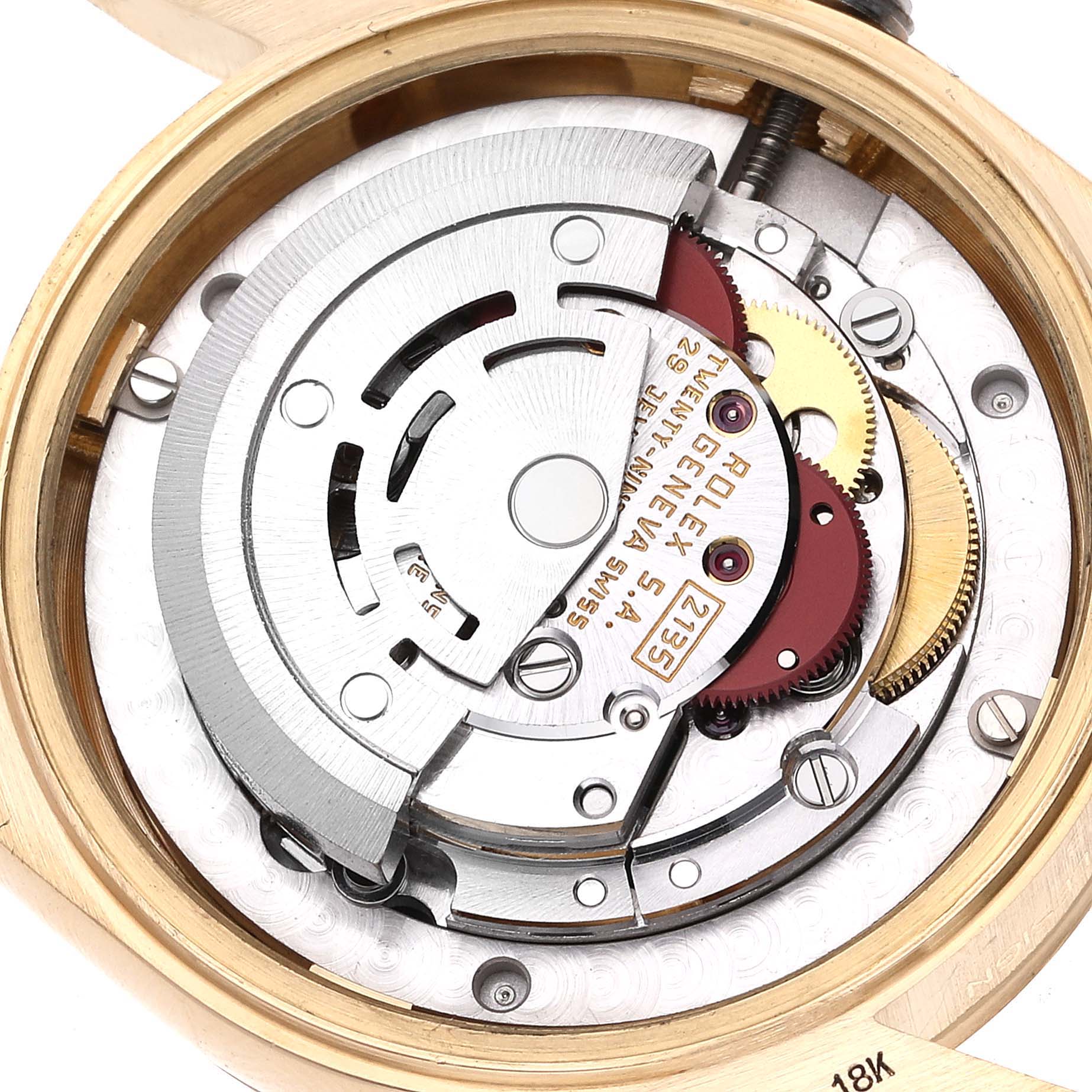 Rolex President Midsize Yellow Gold Diamond Dial Ladies Watch 68278 Box Papers