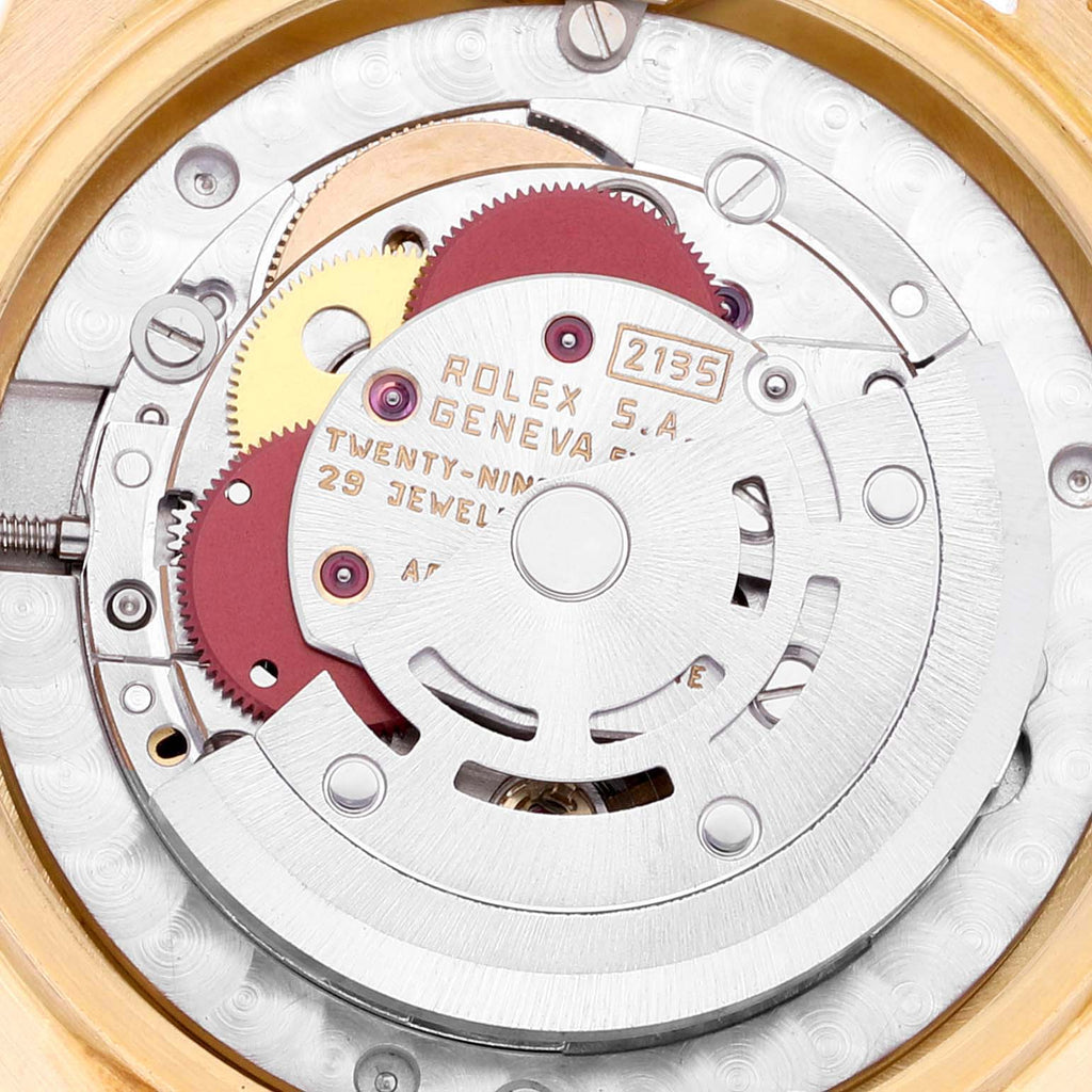 Rolex President Midsize Yellow Gold Diamond Dial Ladies Watch 68278 Papers