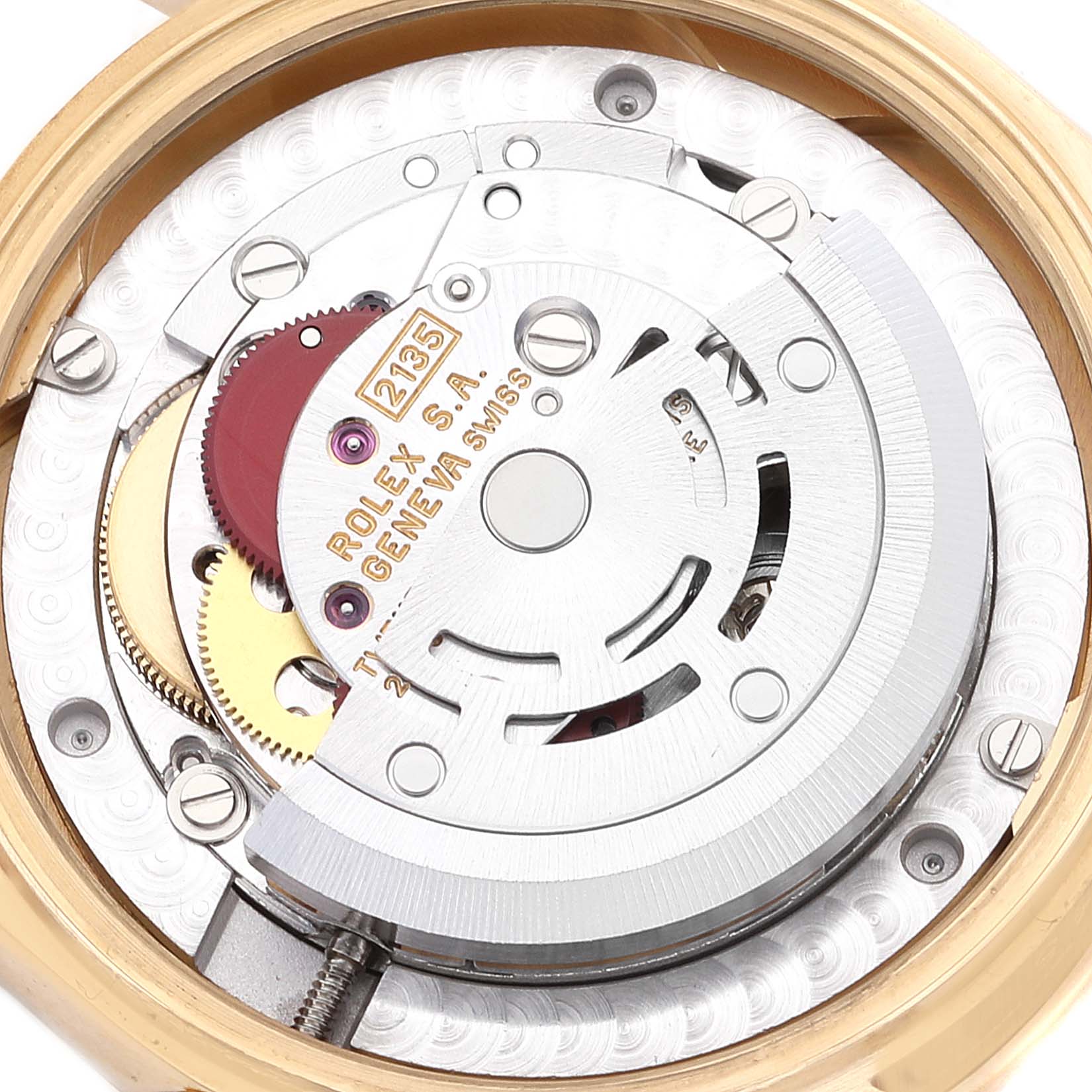Rolex President Midsize Yellow Gold Diamond Ladies Watch 68158 Box Papers