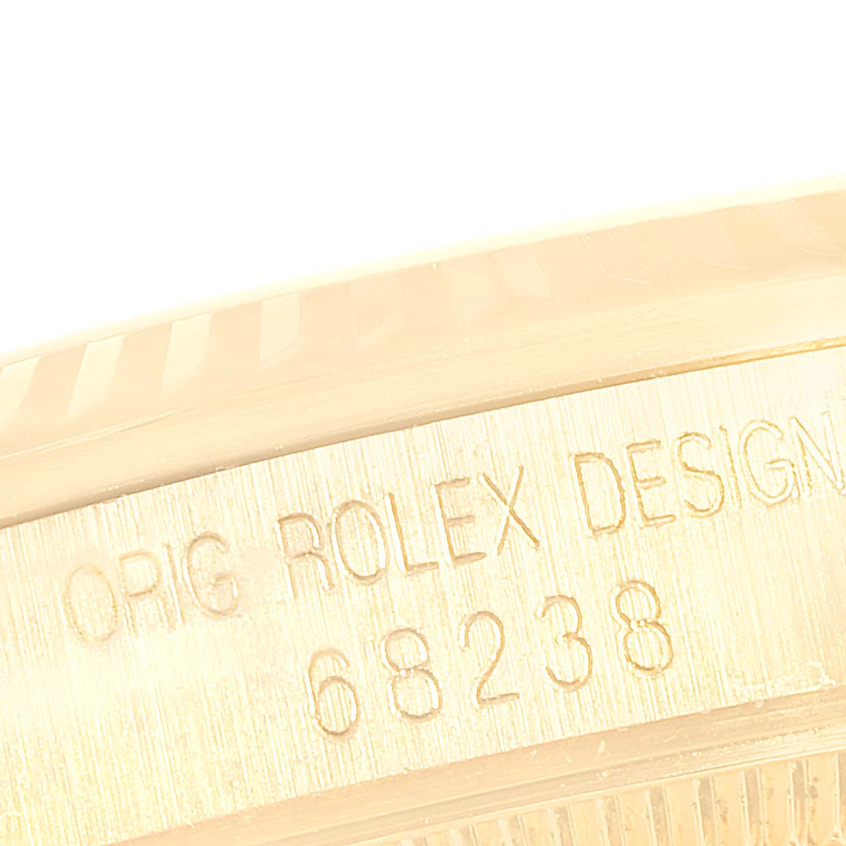 Rolex President Midsize Yellow Gold Myriad Diamond  Dial Ladies Watch 68238 Box Papers