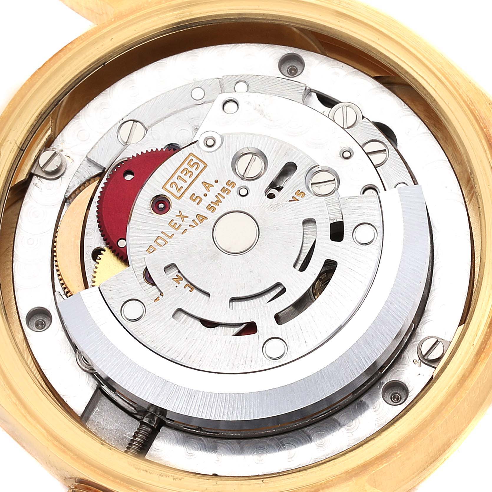 Rolex President Midsize Yellow Gold Myriad Diamond  Dial Ladies Watch 68238 Box Papers