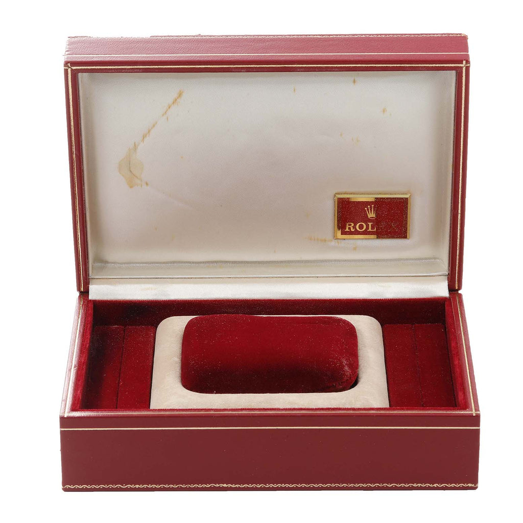 Rolex President Midsize Yellow Gold Mother of Pearl Ruby Myriad Dial Ladies Watch 68278