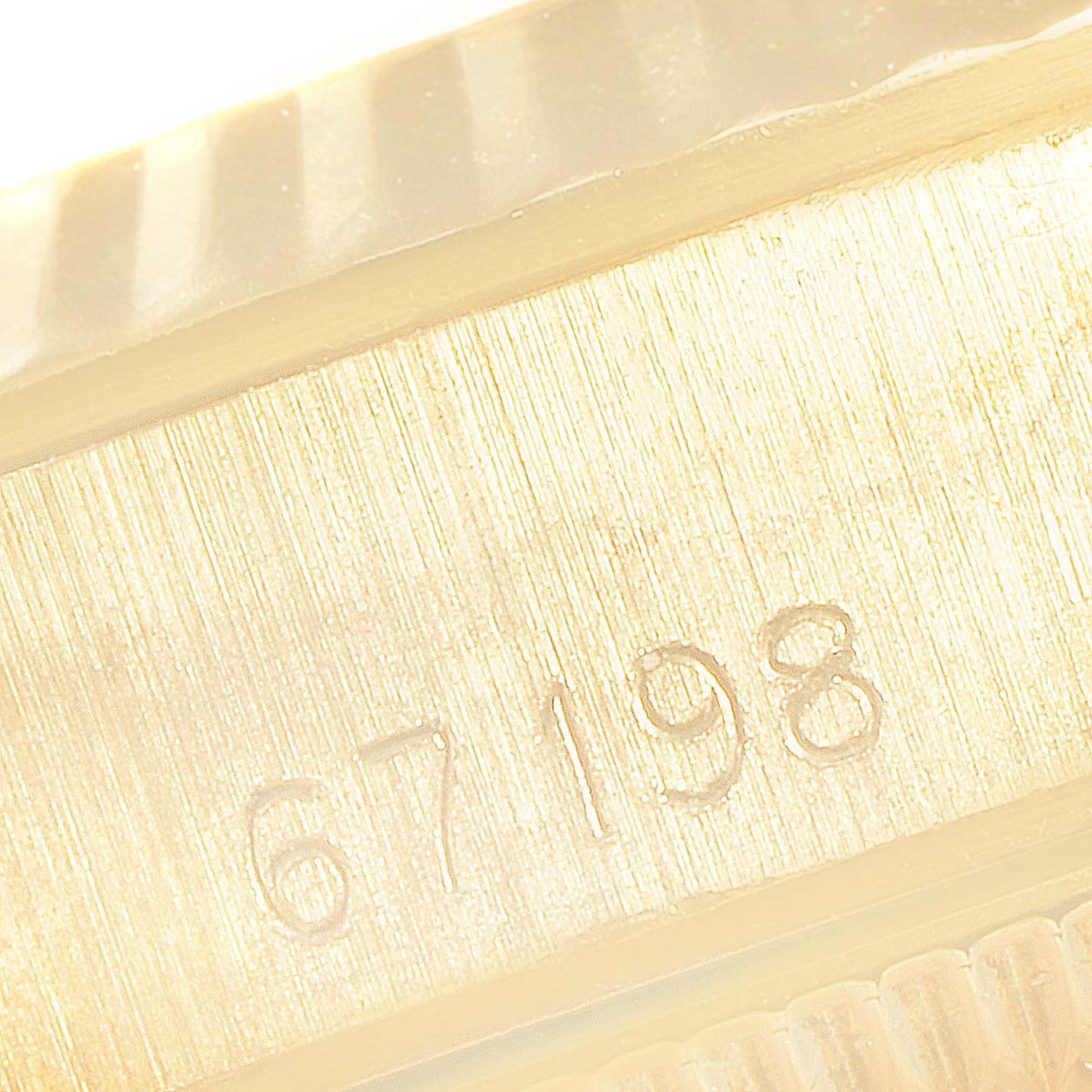 Rolex President No-Date 18K Yellow Gold Ladies Watch 67198