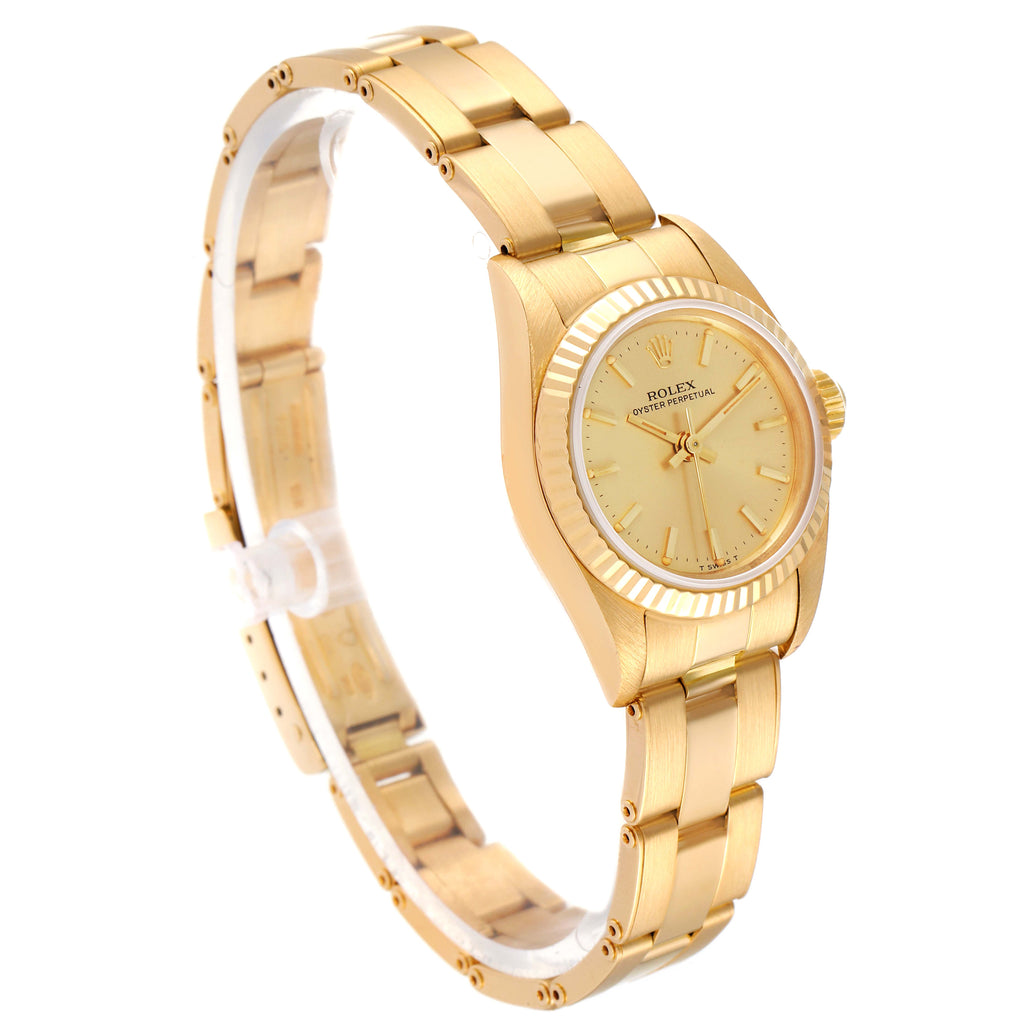 Rolex President No-Date 18K Yellow Gold Ladies Watch 67198