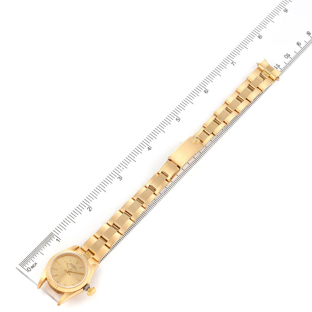 Rolex President No-Date 18K Yellow Gold Ladies Watch 67198
