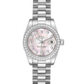 Rolex President Platinum MOP Diamond Ladies Watch 179136 Box Papers