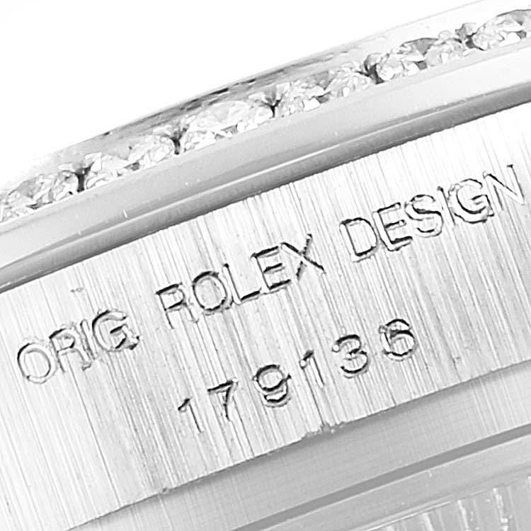 Rolex President Platinum MOP Diamond Ladies Watch 179136 Box Papers