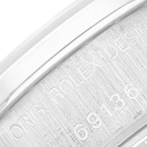 Rolex President Platinum Silver Anniversary Diamond Dial Ladies Watch 69136