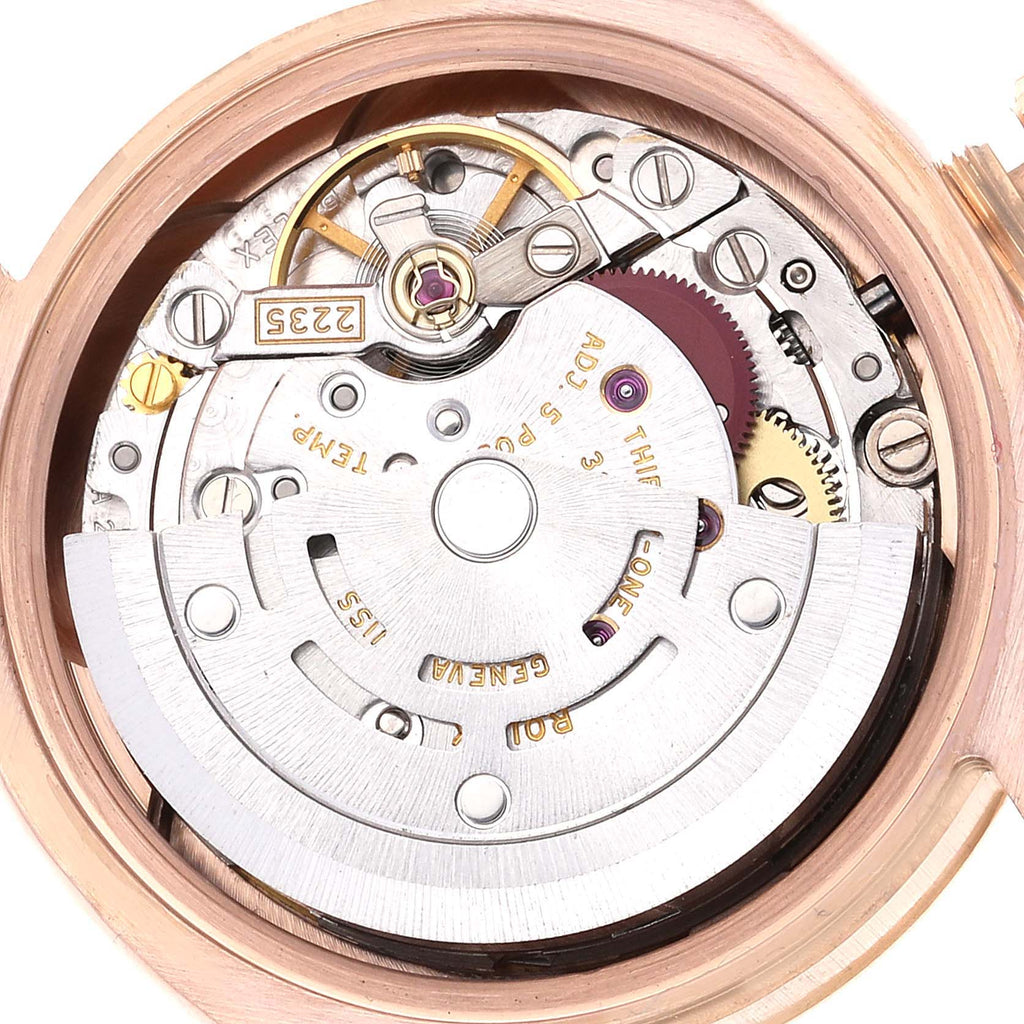 Rolex President Rose Gold Mother of Pearl Diamond Ladies Watch 179175