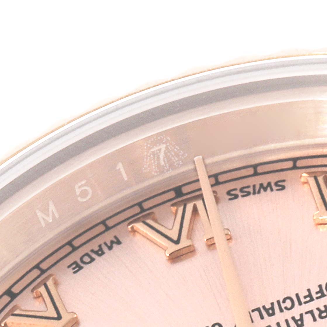 Rolex President Rose Gold Rose Roman Dial Ladies Watch 179175 Box Card