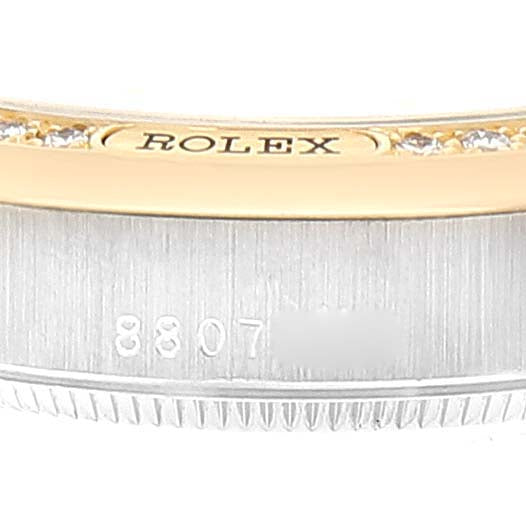 Rolex President Tridor 31mm Midsize White Yellow Rose Diamond Watch 68149