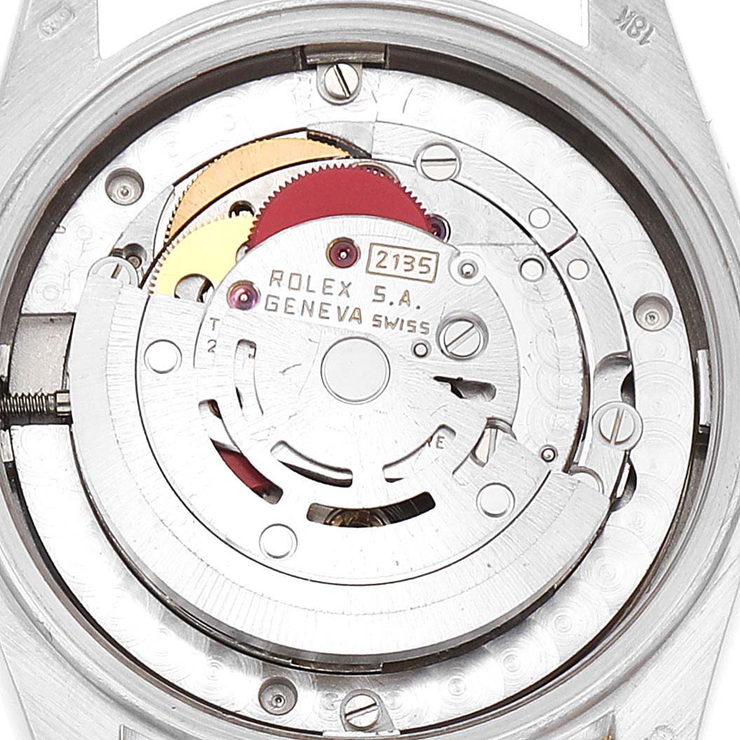 Rolex President Tridor 31mm Midsize White Yellow Rose Diamond Watch 68149