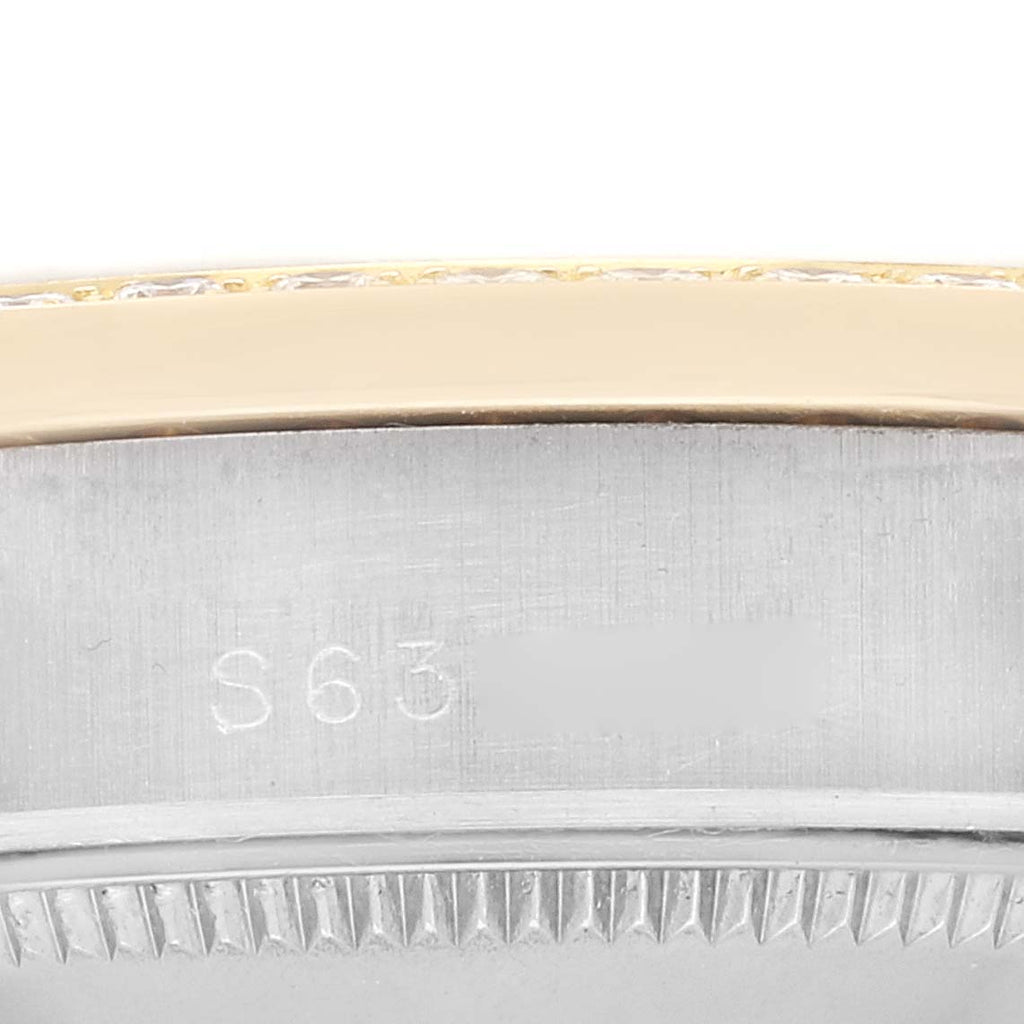 Rolex President Tridor Midsize White Yellow Rose Gold Mother of Pearl Diamond Ladies Watch 68289