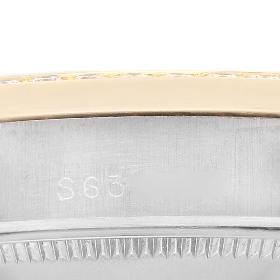 Rolex President Tridor Midsize White Yellow Rose Gold Mother of Pearl Diamond Ladies Watch 68289