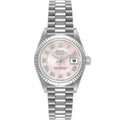 Rolex President White Gold Mother Of Pearl Dial Ladies Watch 79179 Box Service Card
