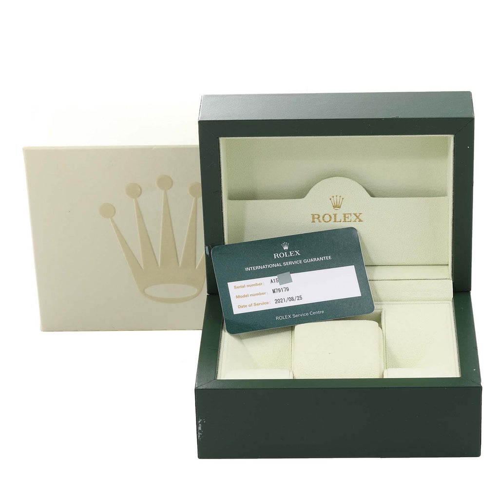 Rolex President White Gold Mother Of Pearl Dial Ladies Watch 79179 Box Service Card