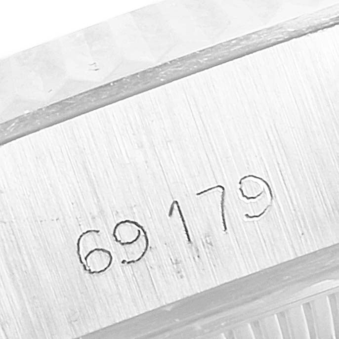 Rolex President White Gold Myriad Diamond Dial Ladies Watch 69179 Box Papers