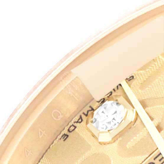 Rolex President Yellow Gold Anniversary Dial Diamond Ladies Watch 179138