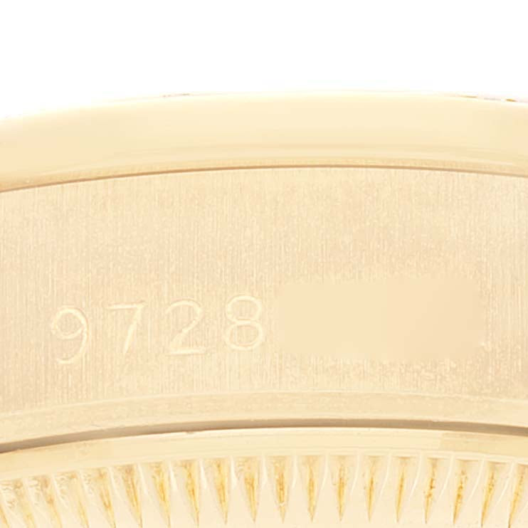 Rolex President Yellow Gold Anniversary Dial Diamond Ladies Watch 69158 Box