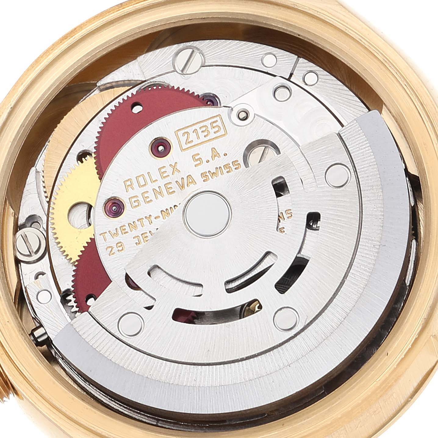 Rolex President Yellow Gold Black Diamond Dial Ladies Watch 69178