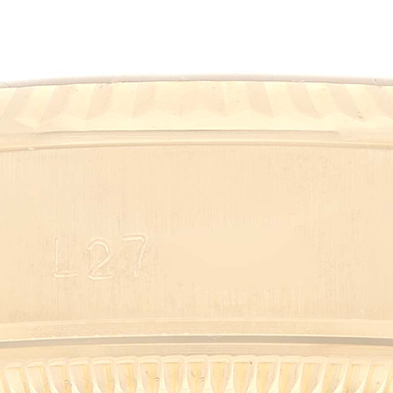 Rolex President Yellow Gold Black Diamond Dial Ladies Watch 69178