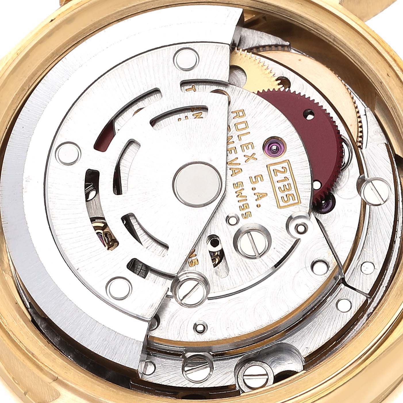Rolex President Yellow Gold Blue Diamond Ladies Watch 69138