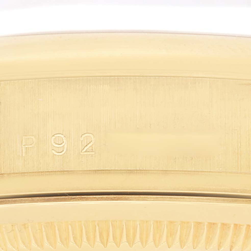 Rolex President Yellow Gold Champagne Roman Dial Mens Watch 118208 Box Papers
