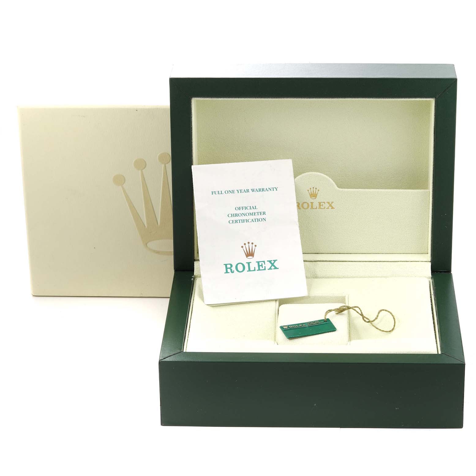 Rolex President Yellow Gold Champagne Roman Dial Mens Watch 118208 Box Papers