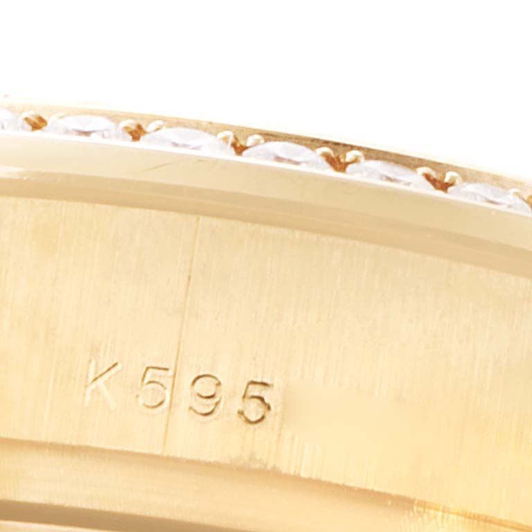 Rolex President Yellow Gold Diamond Dial Bezel Lugs Watch 179158 Box Papers