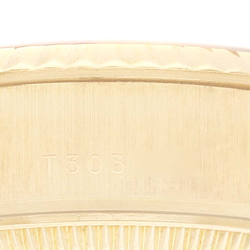 Rolex President Yellow Gold Diamond Dial Ladies Watch 69178 Box Papers