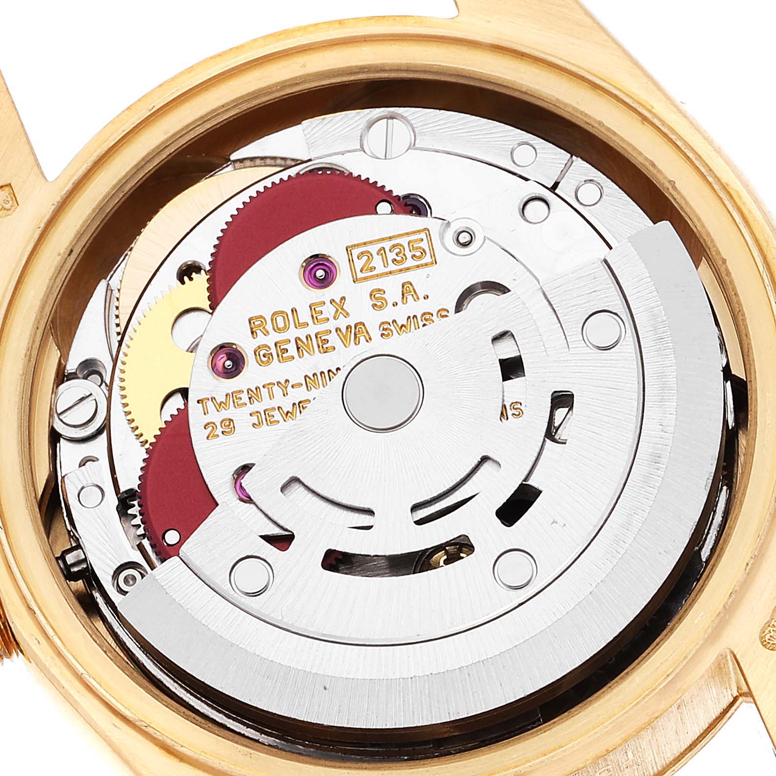 Rolex President Yellow Gold Diamond Dial Ladies Watch 69178 Box Papers
