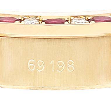 Rolex President Yellow Gold Diamond Ruby Ladies Watch 69198 Box Papers